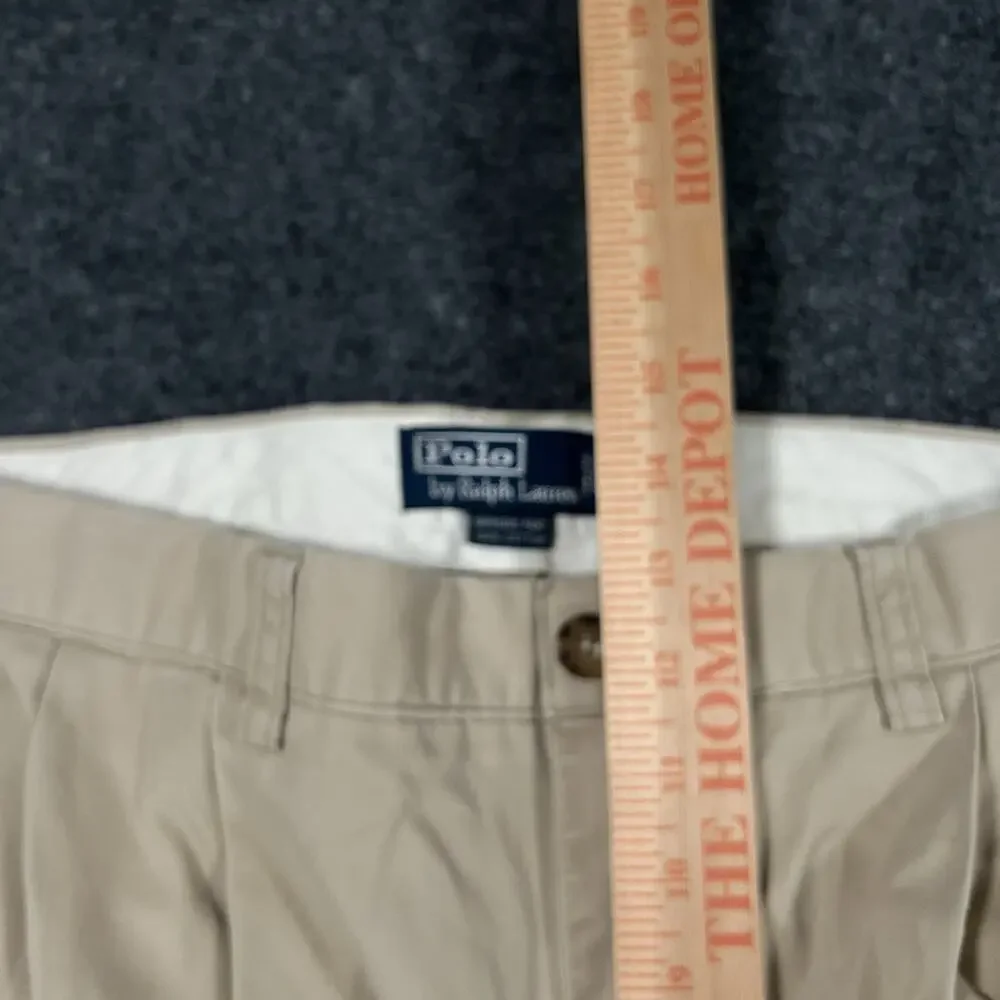 Vintage Polo Ralph Lauren Hammond Double Pleated Pants Twill Cotton Men 34x32